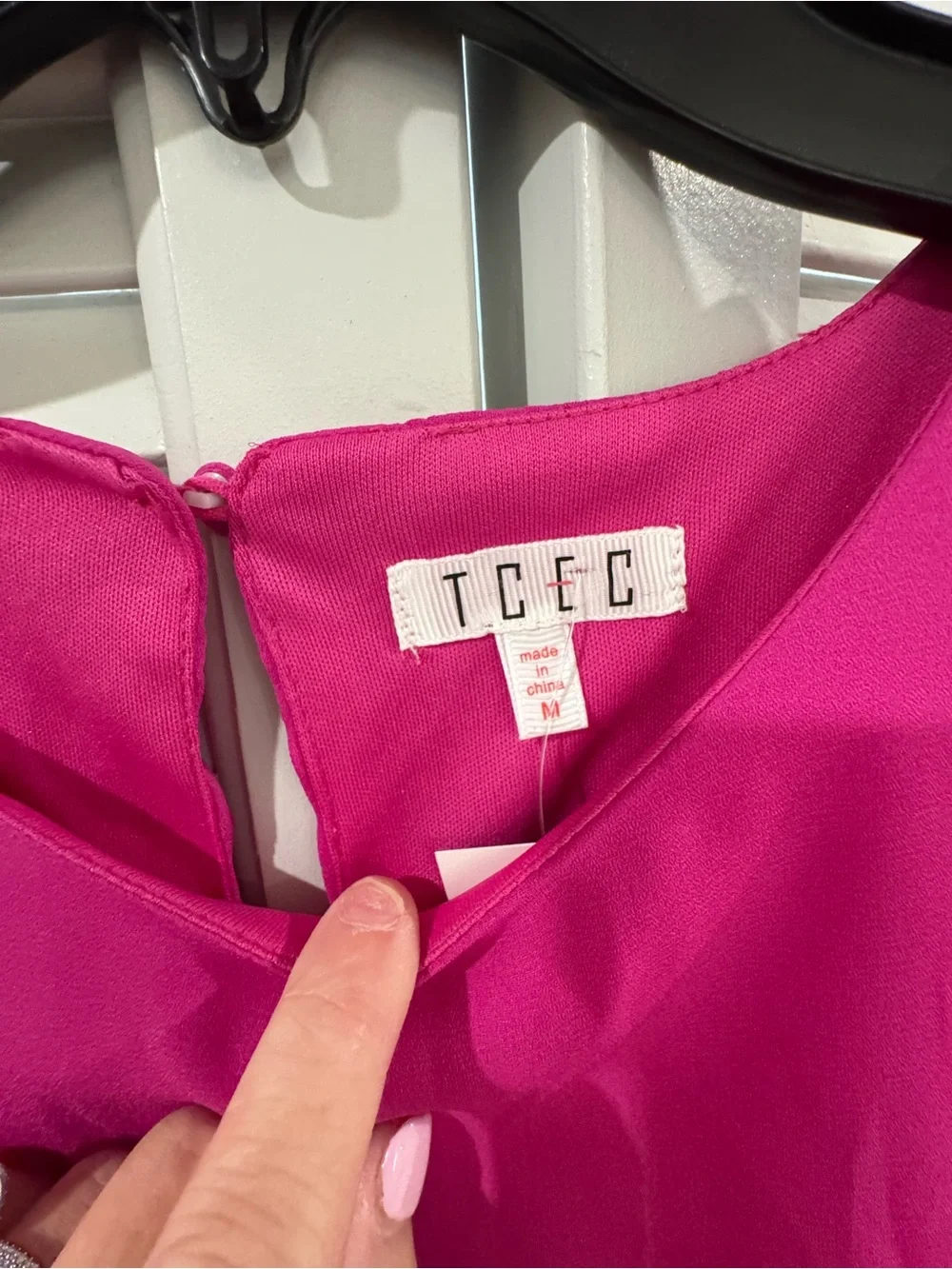 TCEC Hot Pink Ruffle Tiered Dress - Picture 3 of 9
